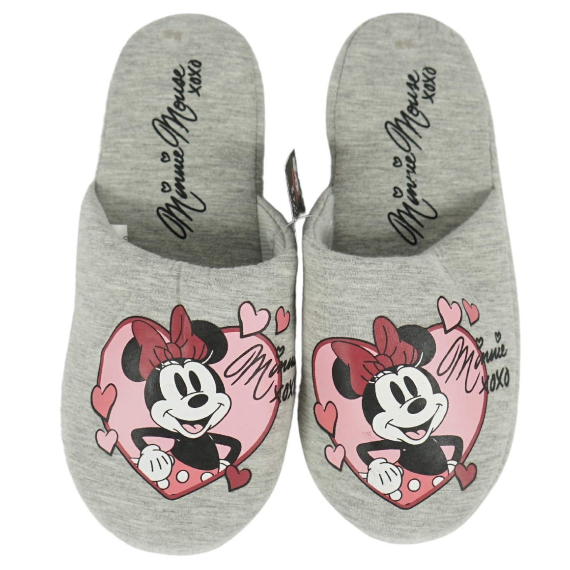 Domácí obuv MINNIE MOUSE, světle šedá - různé velikosti Velikost: 36 - 37