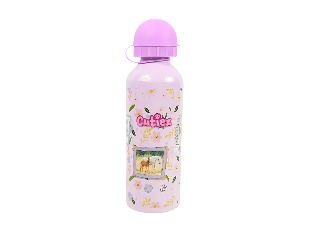 Dětská kovová láhev CUTIEZ 500 ml růžová