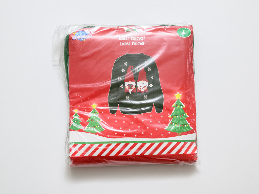 Vánoční svetr dámský GNOME tmavě zelený - různé velikosti Velikost: XL (obrázek 8)