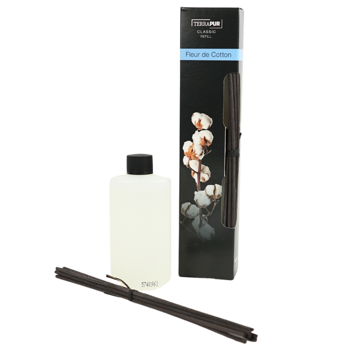 Tyčinkový aroma difuzér TERRAPUR FLEUR DE COTTON 90 ml