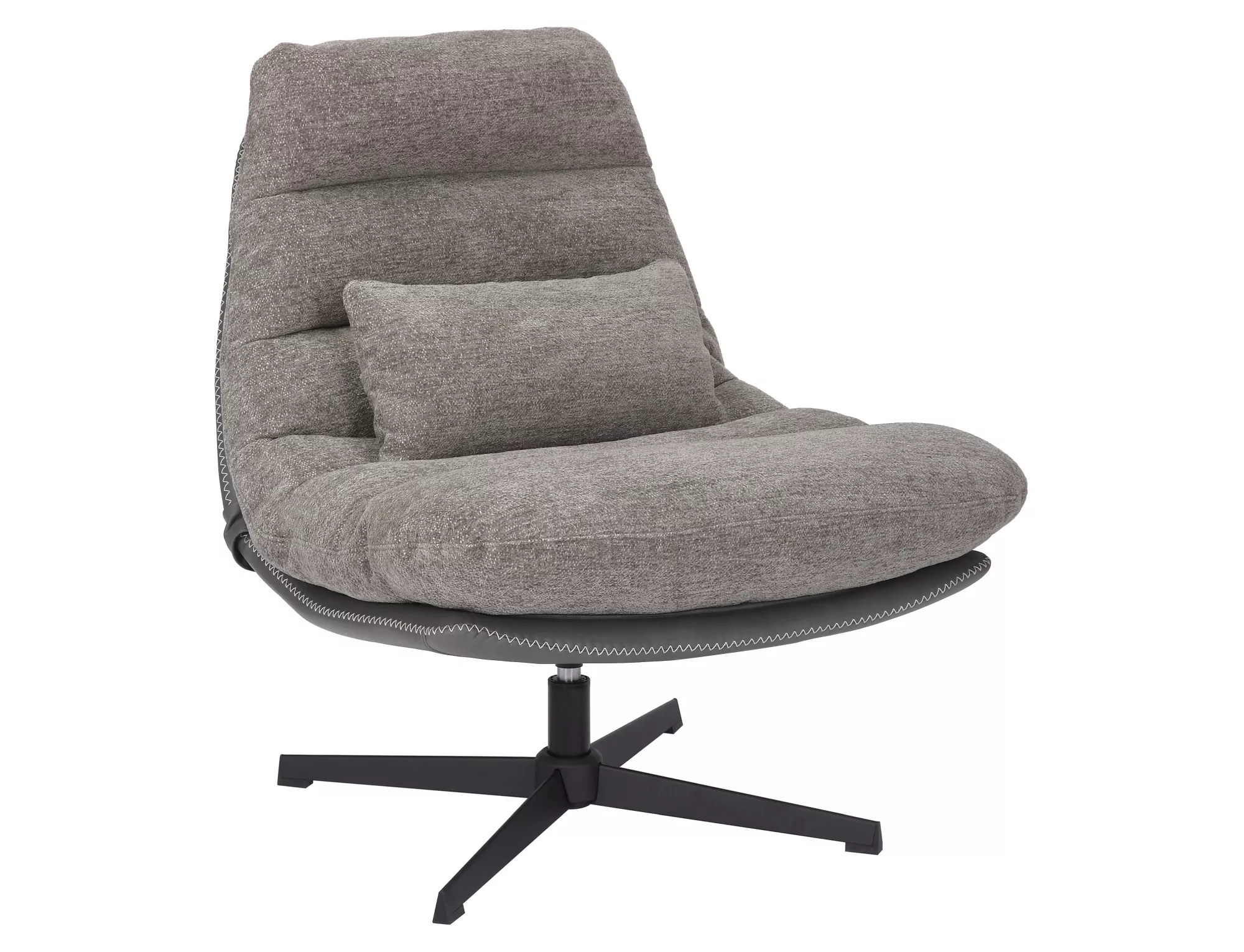 Relaxační otočné křeslo FELICIA RAVEN šedé
