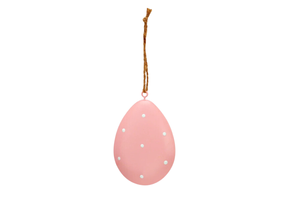 Závěsné kovové vajíčko PASTEL EGG - více barev Barva: Růžová