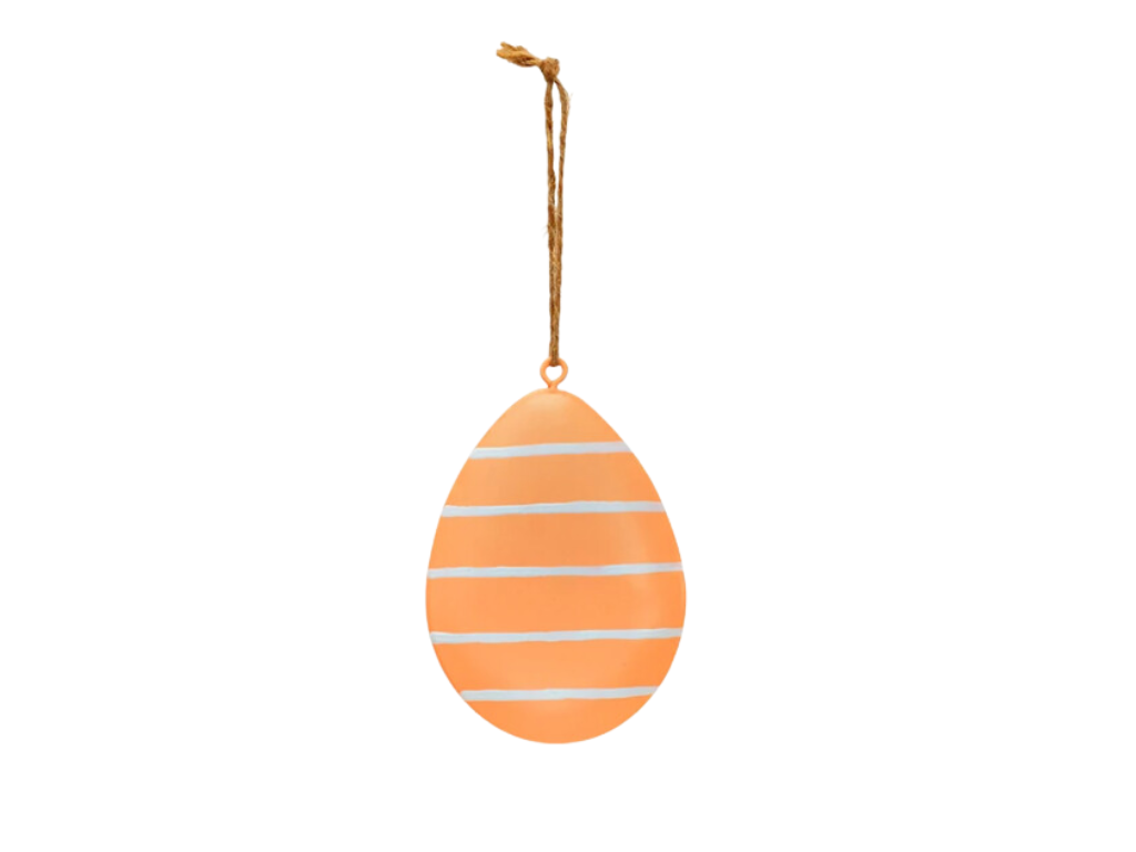 Závěsné kovové vajíčko PASTEL EGG - více barev Barva: Oranžová