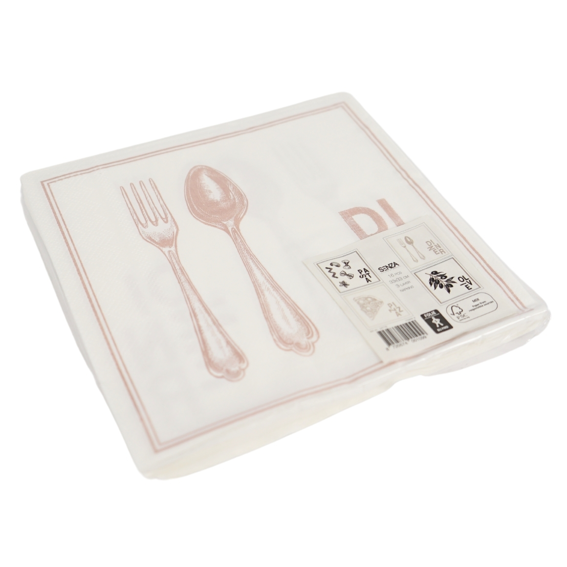 Servírovací ubrousky HAPPY COOKING 33x33 cm, 16 ks