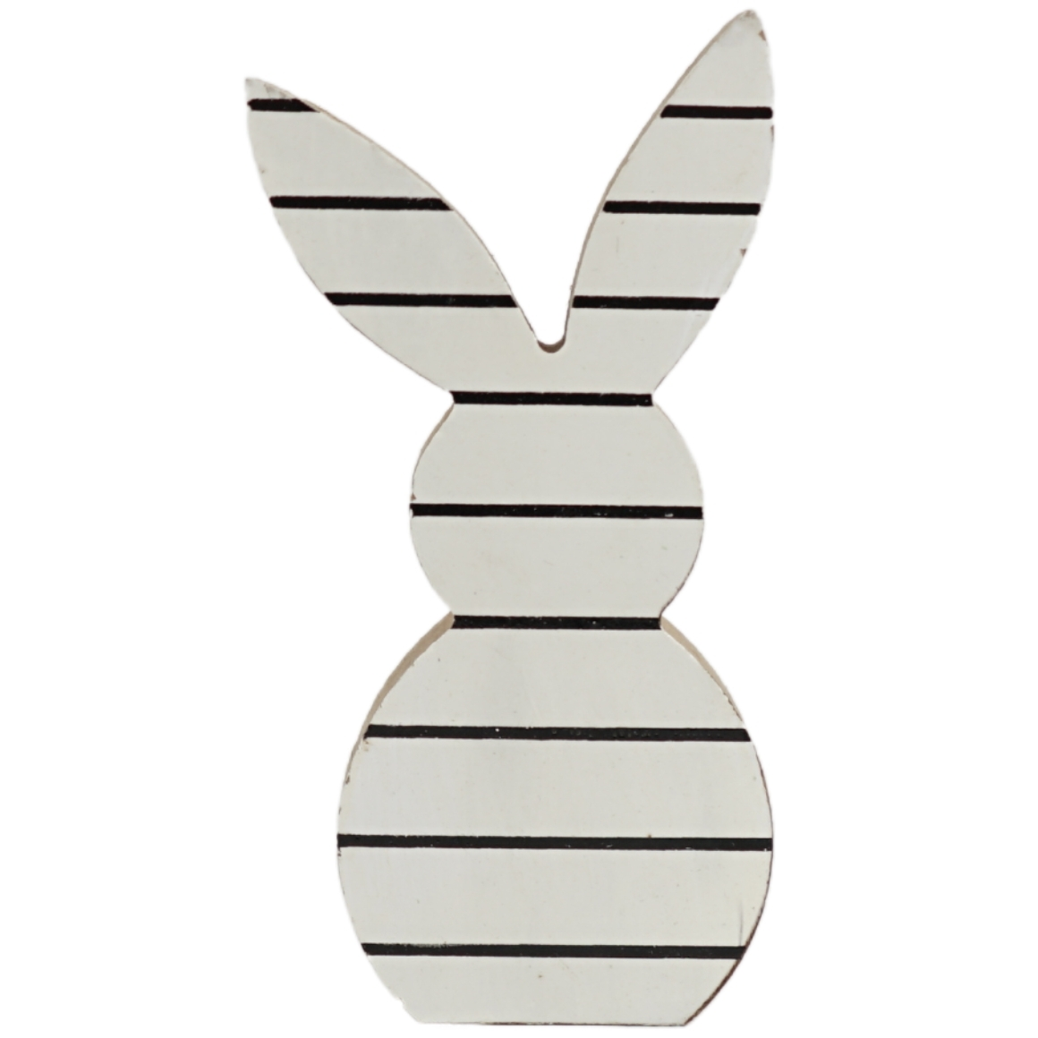 Velikonoční dřevěný králík WHITE BUNNY 14 cm bílý