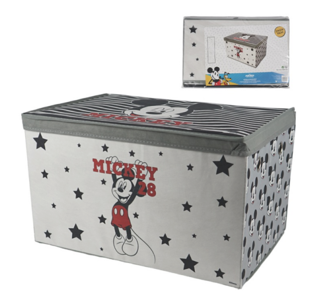 Úložný box na hračky MICKEY MOUSE 55x37 cm šedý
