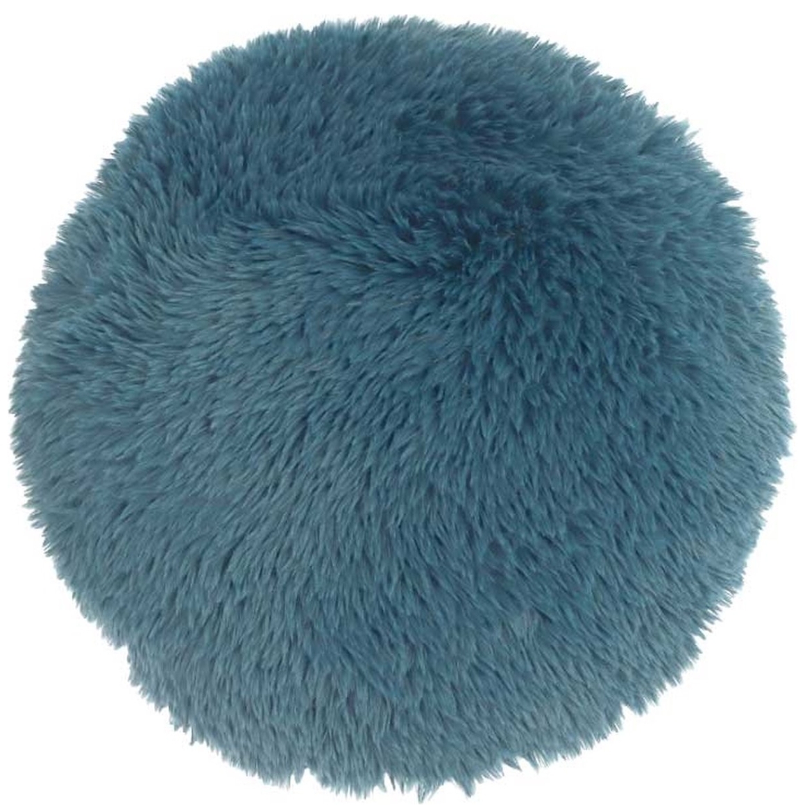 Kulatý dekorační polštářek MATS 40 cm, modrý