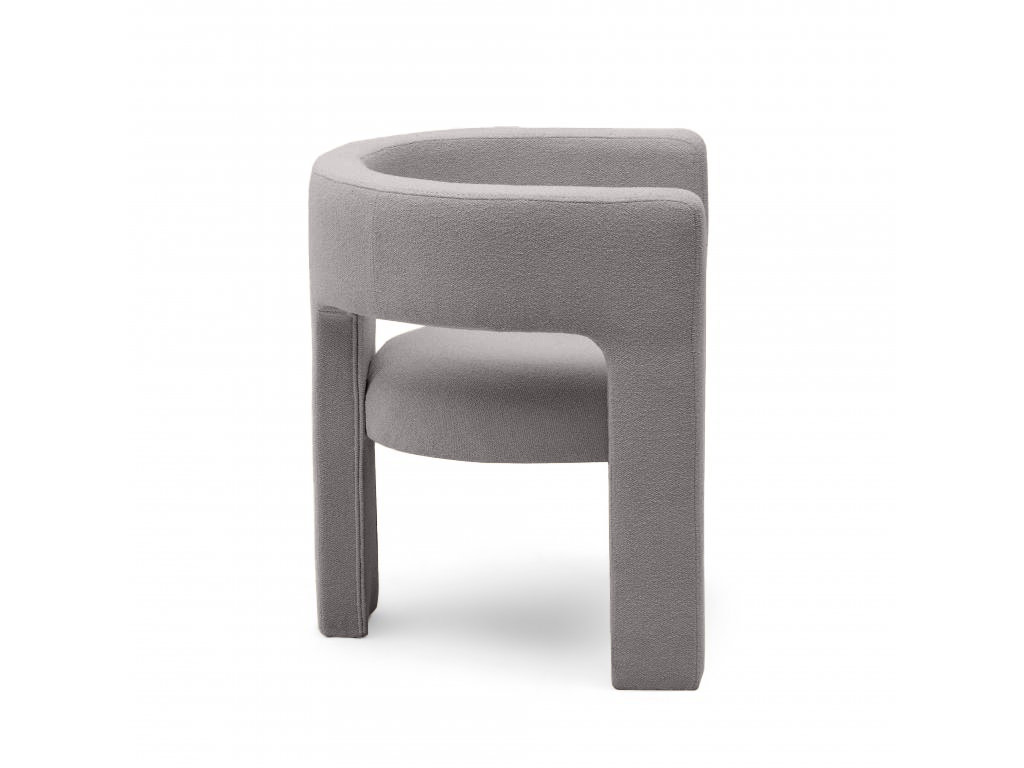 Světle šedé designové křeslo ALPAH LOOP (obrázek 4)