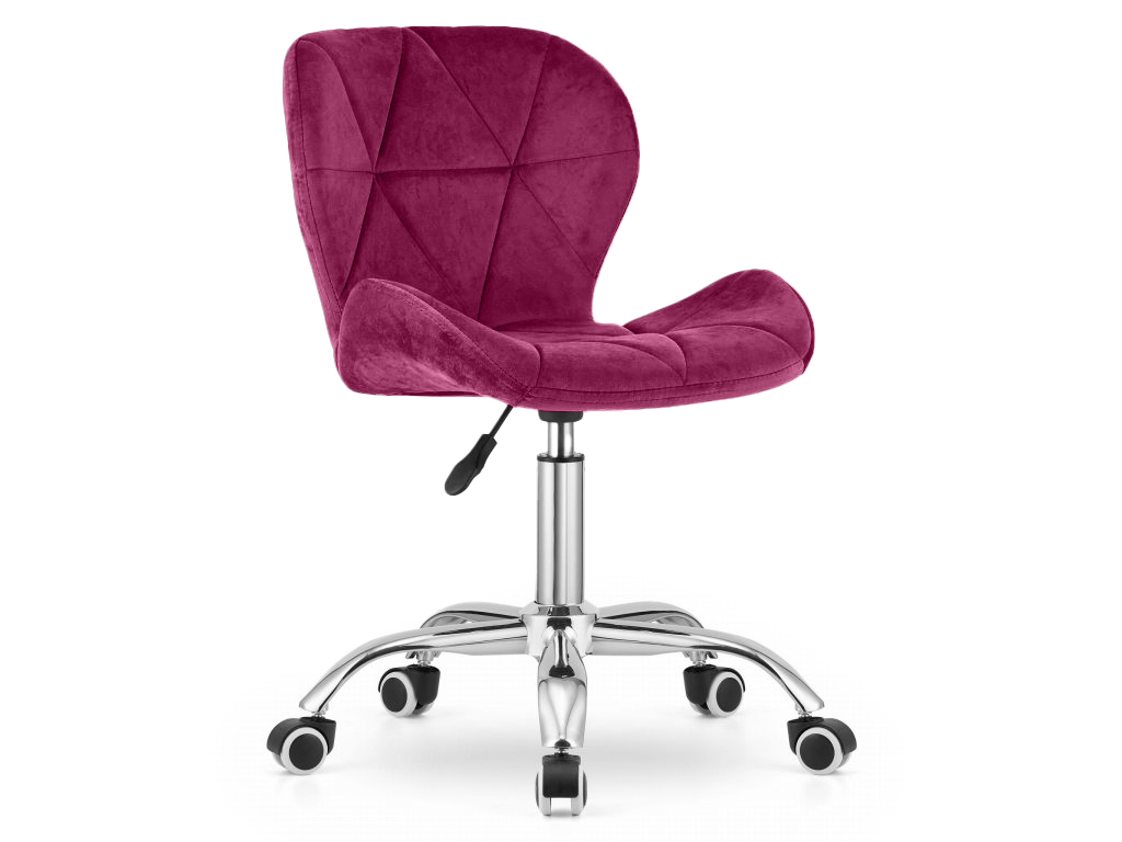Vínové kancelářské křeslo AVOLA VELVET