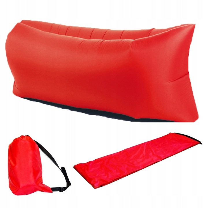 Nafukovací vak LAZY BAG XXL s taškou - více barev Barva: Červená