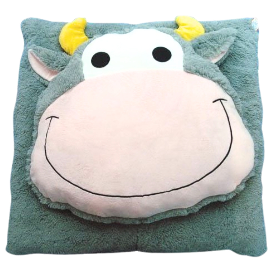 Dětský polštář CUDDLI FRIENDS 70x70 cm plyšový - více barev Barva: Šedá