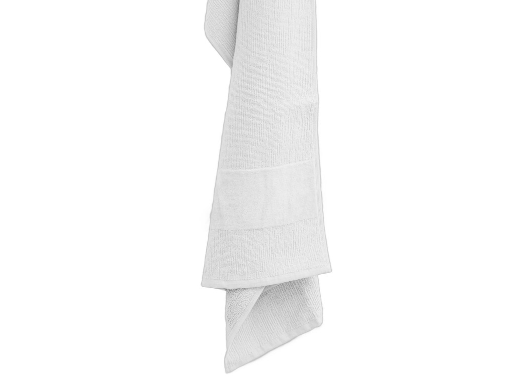 Sada ručníků CARRARA 1ks 60x100 cm a 1ks 40x55 cm 100% bavlna, bílá (obrázek 9)