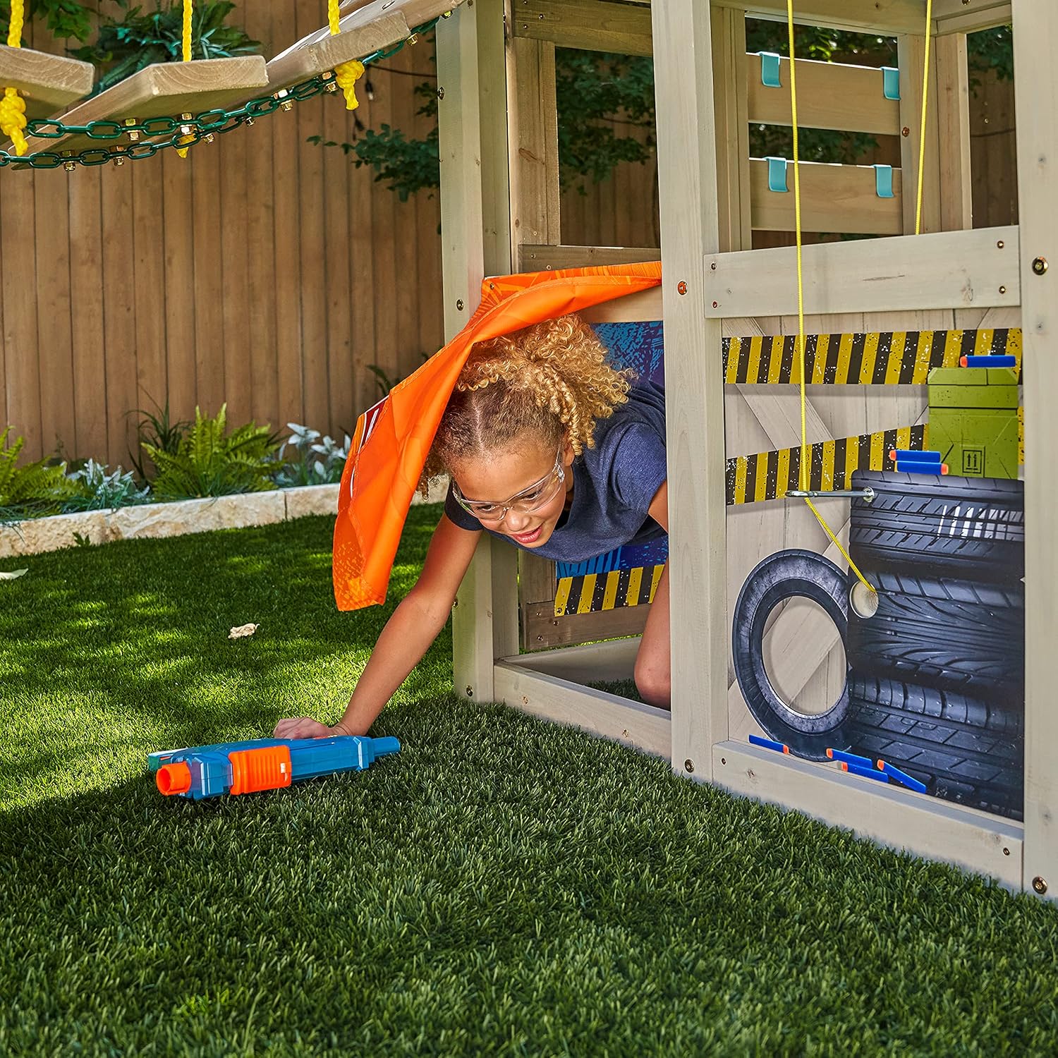 Dětské hřiště na zahradu NERF BATTLE FORT 4,45x1,84 m (obrázek 6)