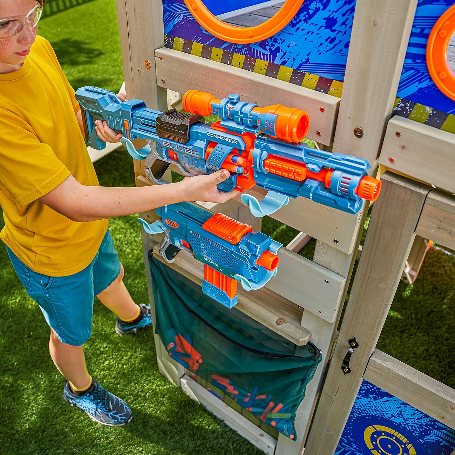 Dětské hřiště na zahradu NERF BATTLE FORT 4,45x1,84 m (obrázek 8)