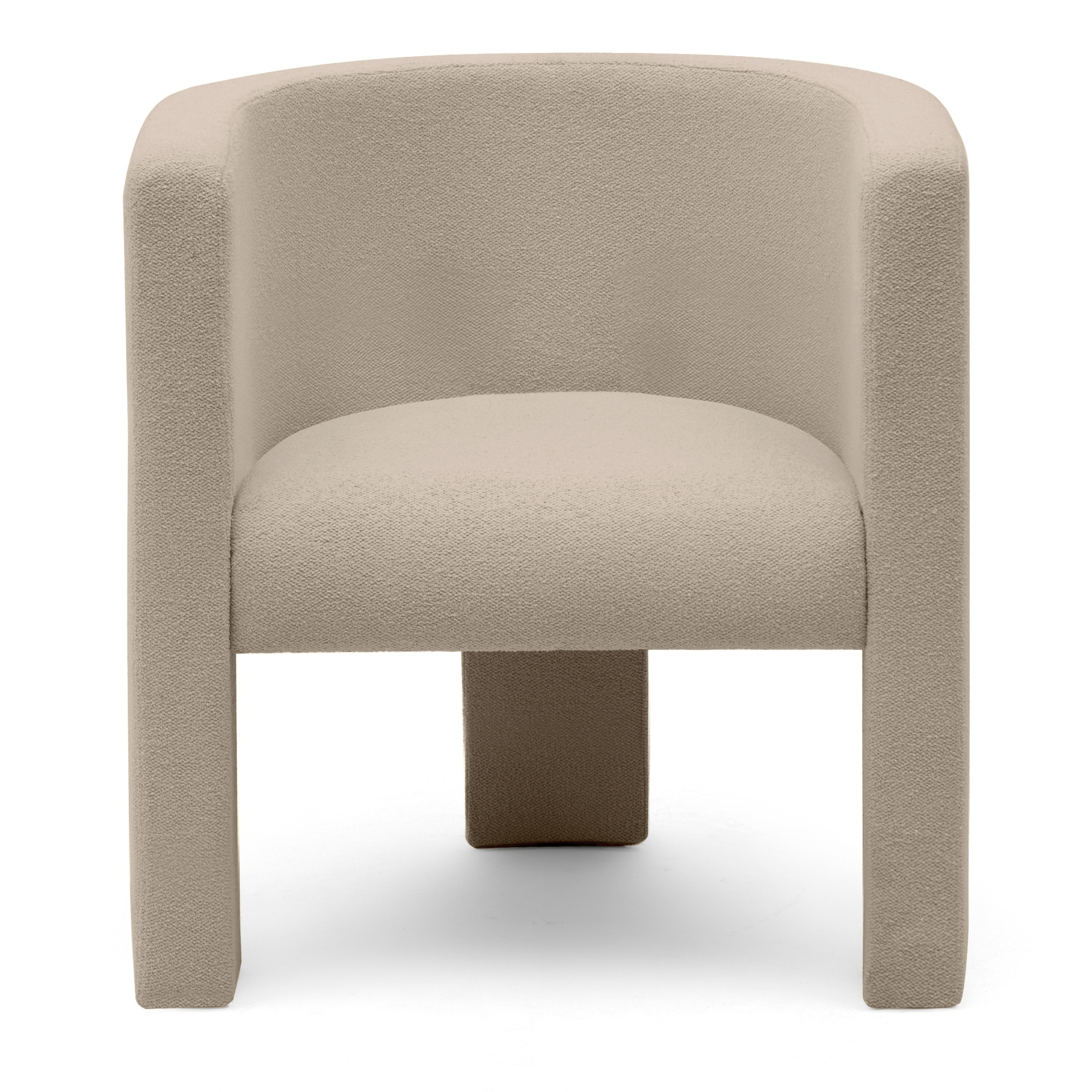 Béžové designové křeslo MILU Loop 04