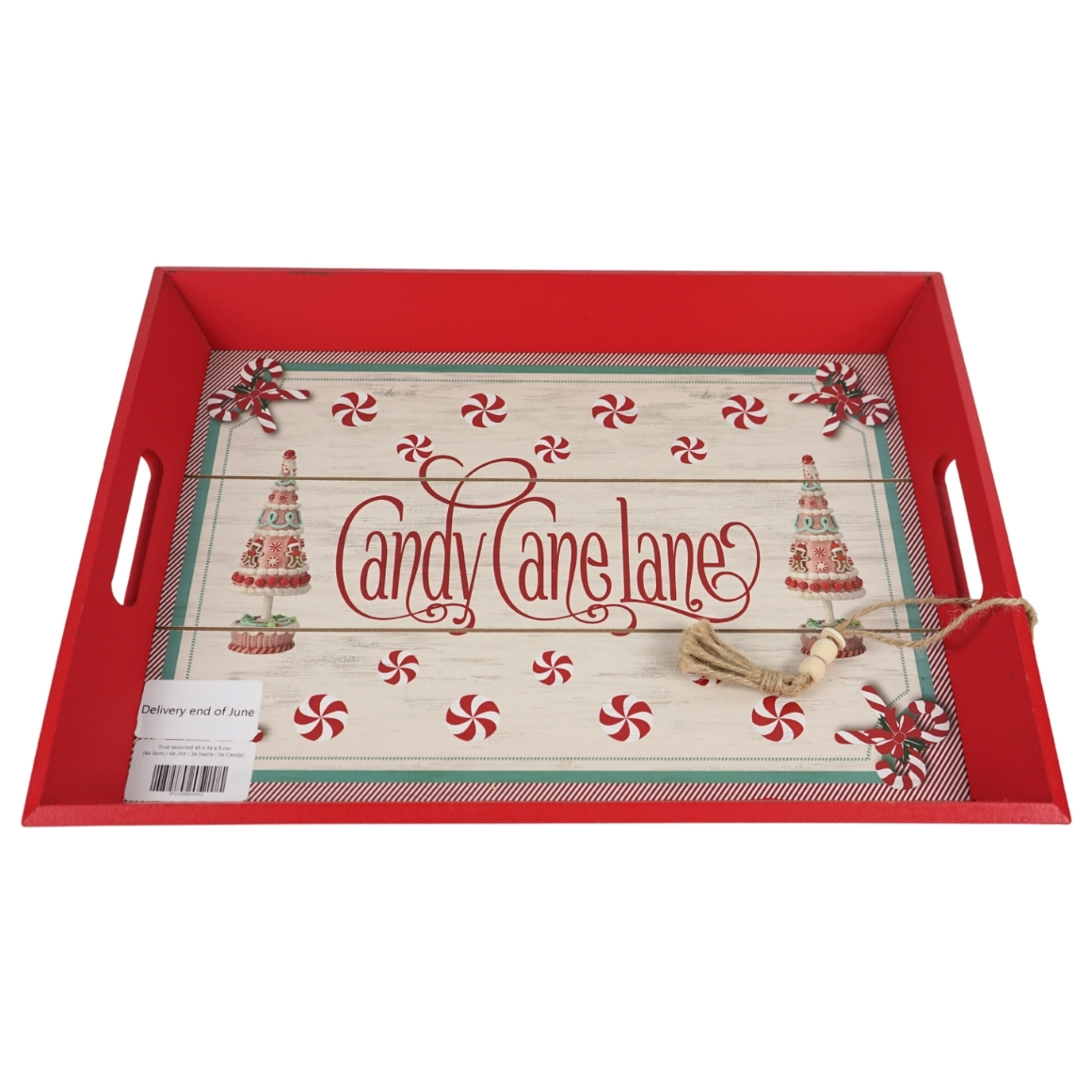 Vánoční dřevěný podnos CHRISTMAS - více variant Varianta: Candy canelane