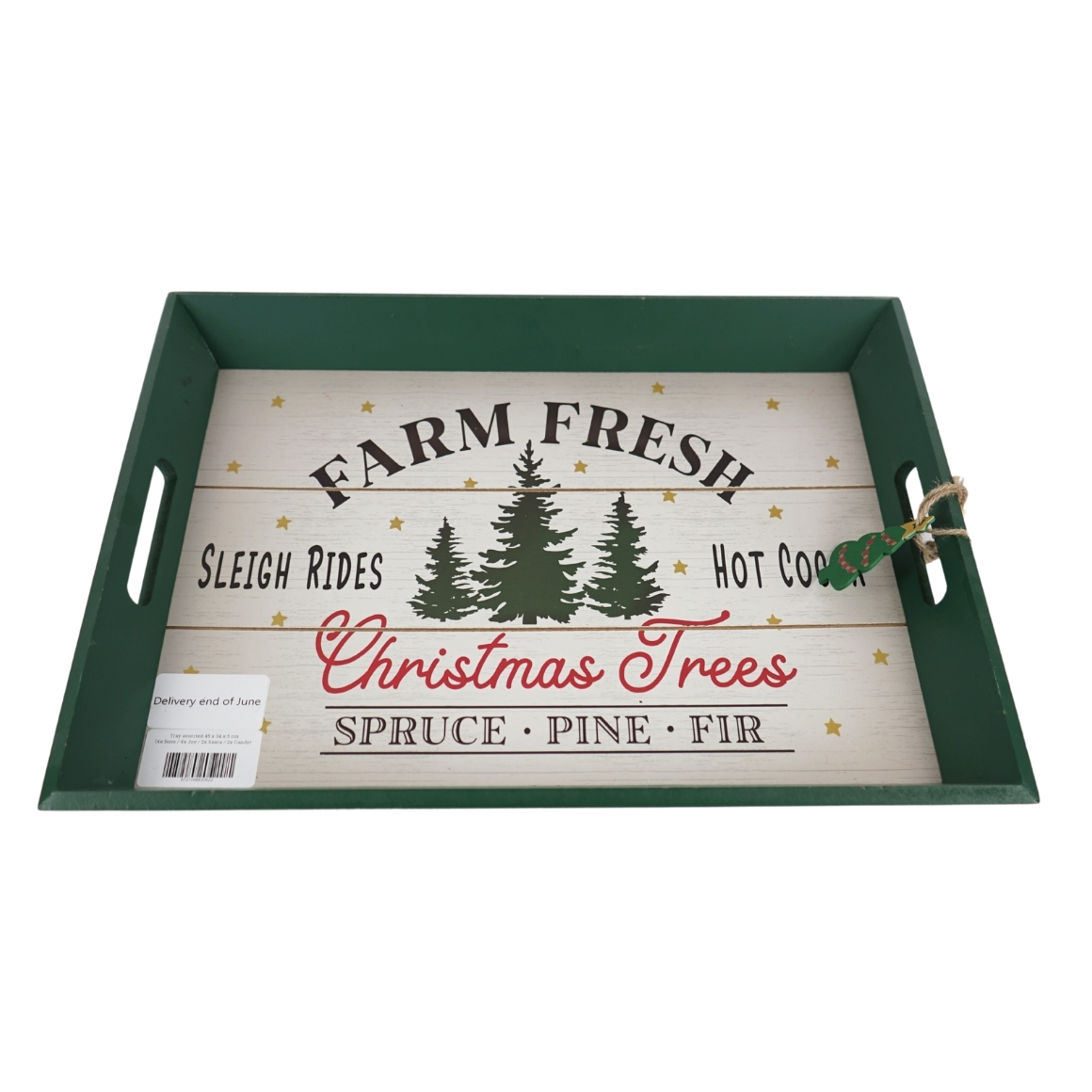 Vánoční dřevěný podnos CHRISTMAS - více variant Varianta: Farm fresh