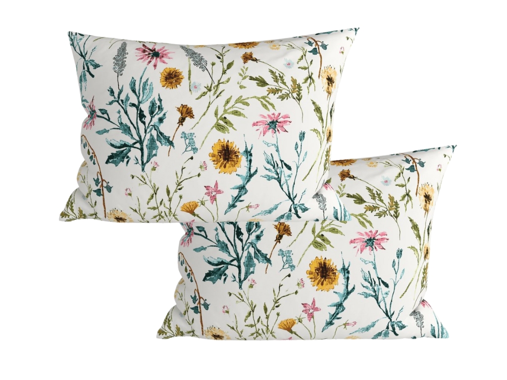 Sada 2 ks dekoračních povlaků na polštář MEADOW CHARM 50x70 cm, barevná Rodinné balení s akční cenou