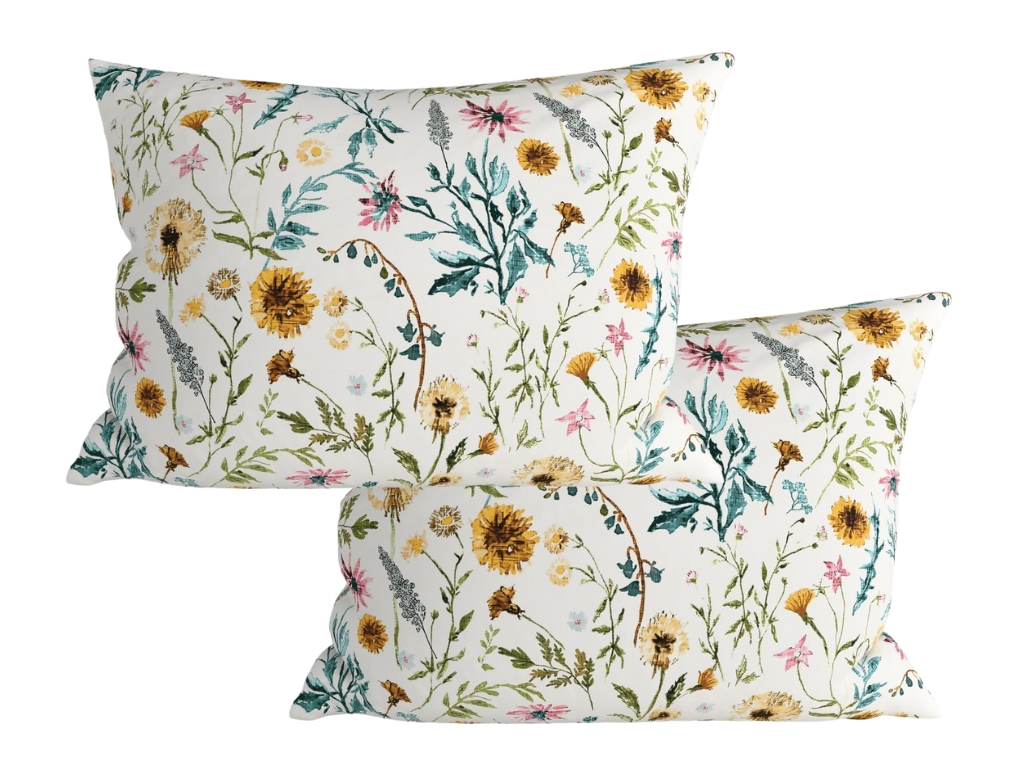 Sada 2 ks dekoračních povlaků na polštář MEADOW CHARM 70x90 cm, barevná Rodinné balení s akční cenou