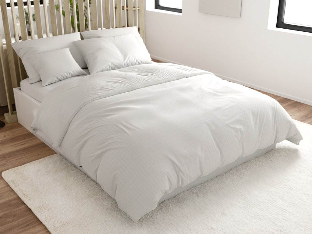 Bavlněné povlečení s krepovou úpravou LUXERA bílé hotelová kapsa II.jakost Rozměr povlečení: 70 x 90 cm | 140 x 200 cm