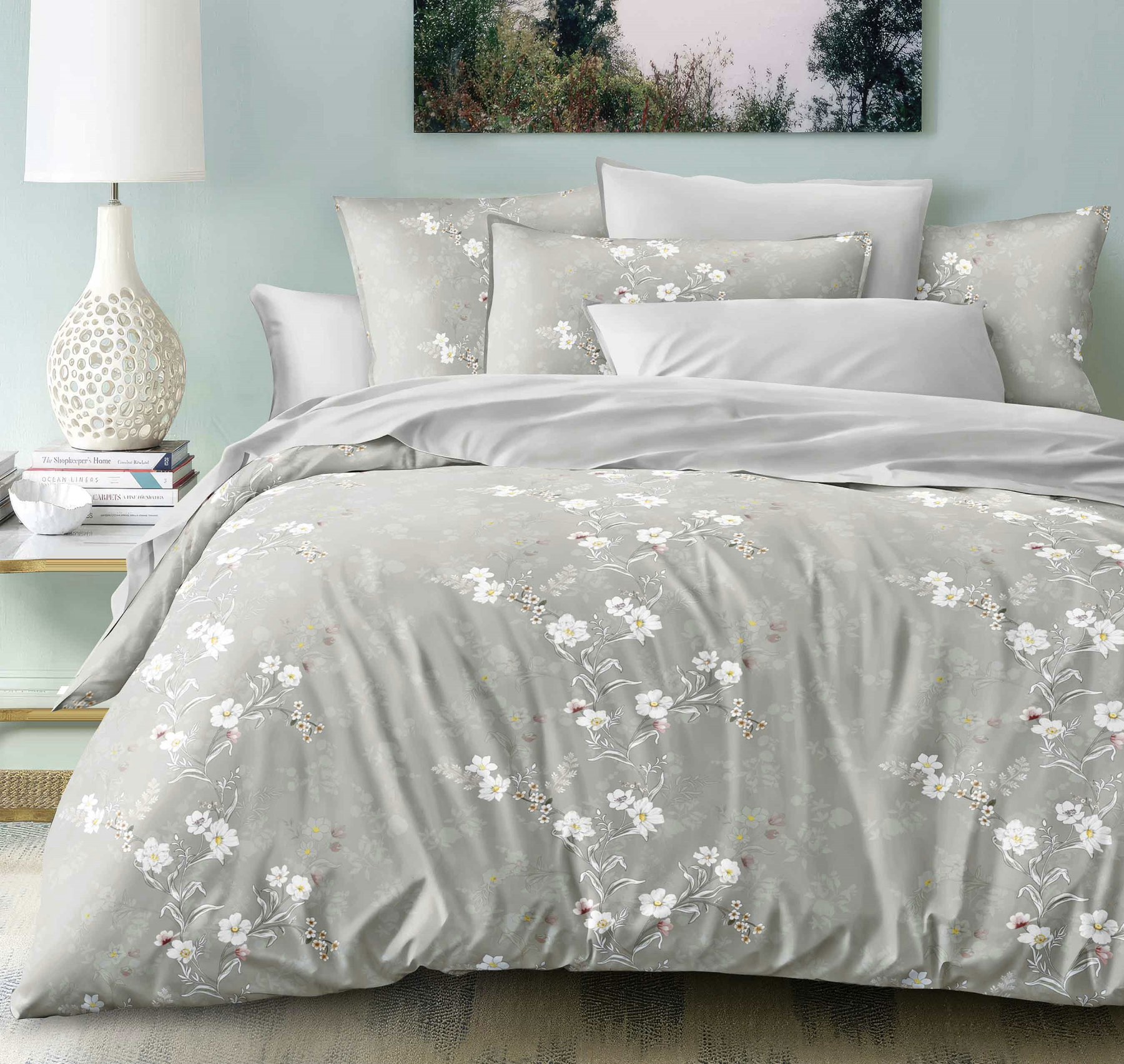 Bavlněné povlečení CENDRE světle šedé Rozměr povlečení: 70 x 90 cm | 140 x 200 cm