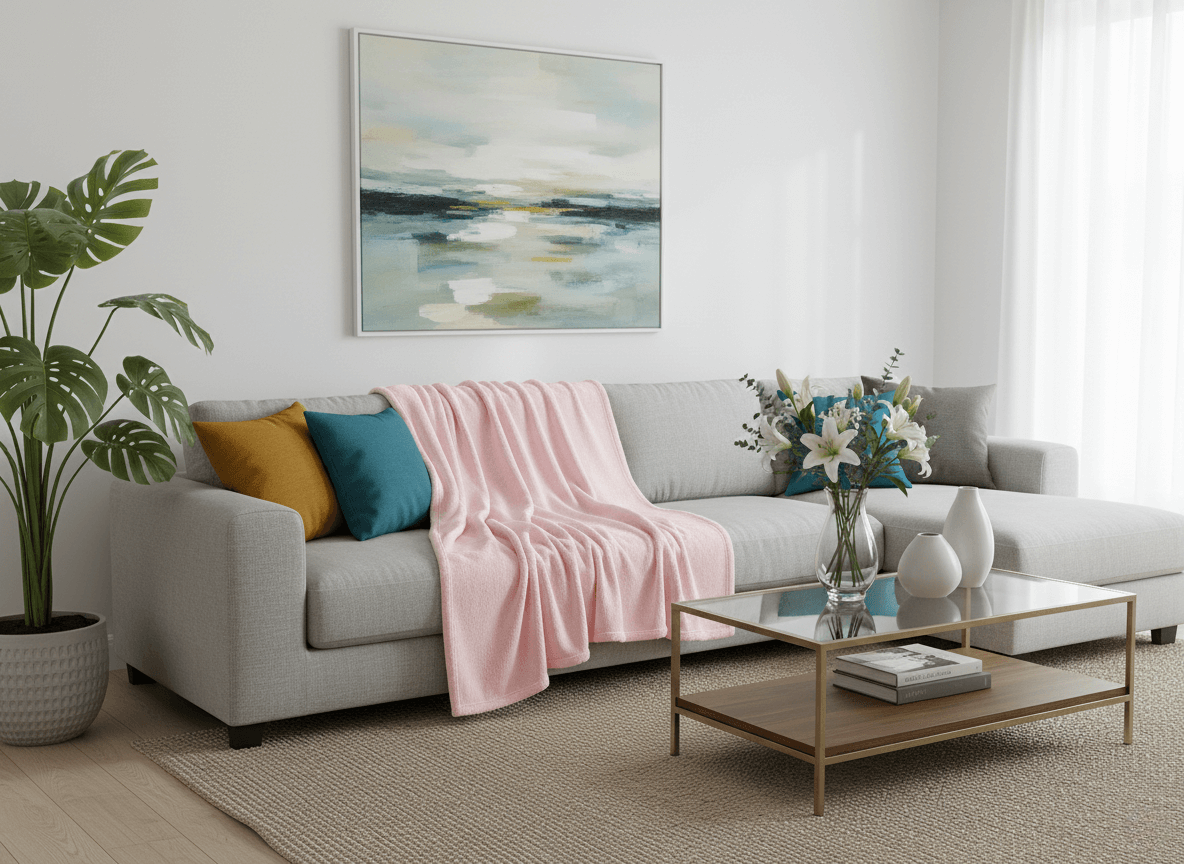 Mikroplyšová deka SOFT, světle růžová Rozměr: 160 x 200 cm