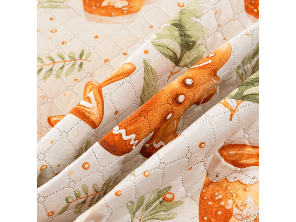 Přehoz na postel WINTER GINGERMAN, bílý Rozměr: 170 x 210 cm (obrázek 4)
