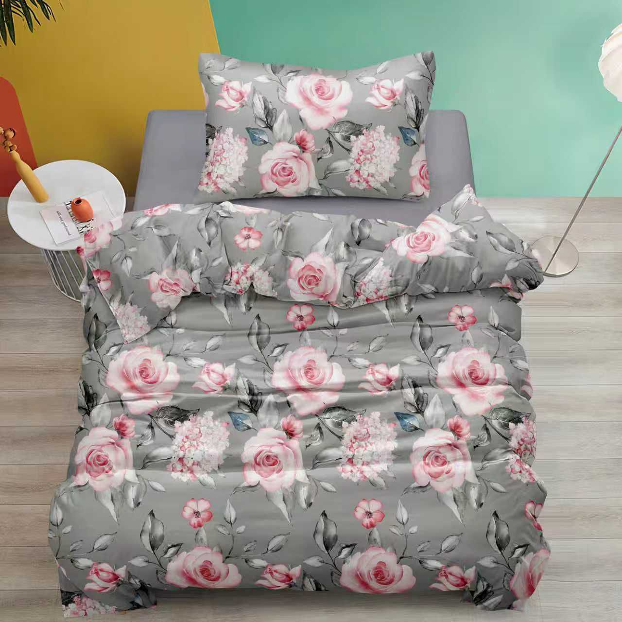 Bavlněné povlečení MELAROSEA šedé Rozměr povlečení: 70 x 90 cm | 140 x 200 cm