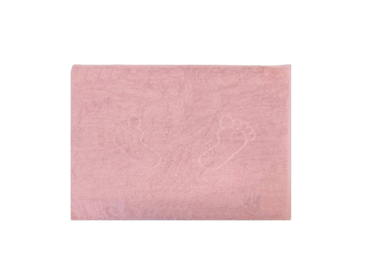 Koupelnová předložka EVOLA 50x70 cm světle růžová, 100% bavlna