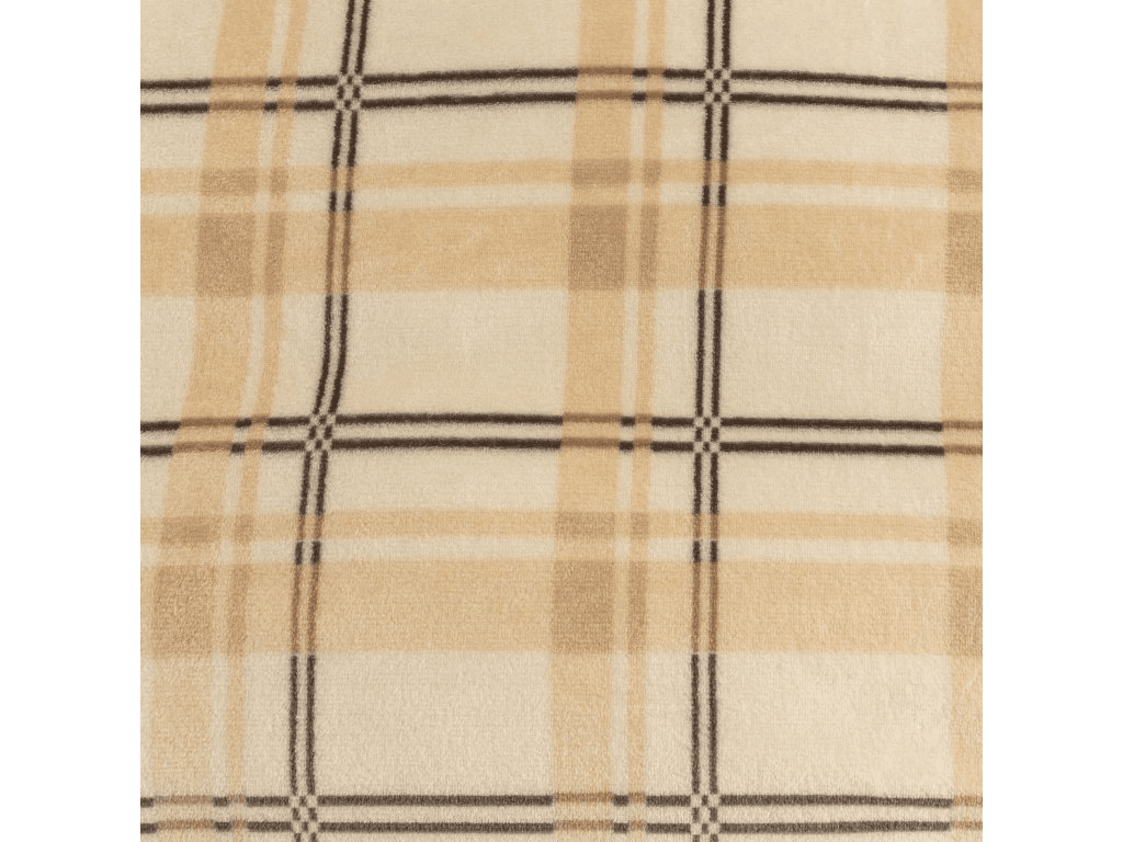 Mikroplyšová deka PLAID, krémová Rozměr: 150 x 200 cm (obrázek 7)