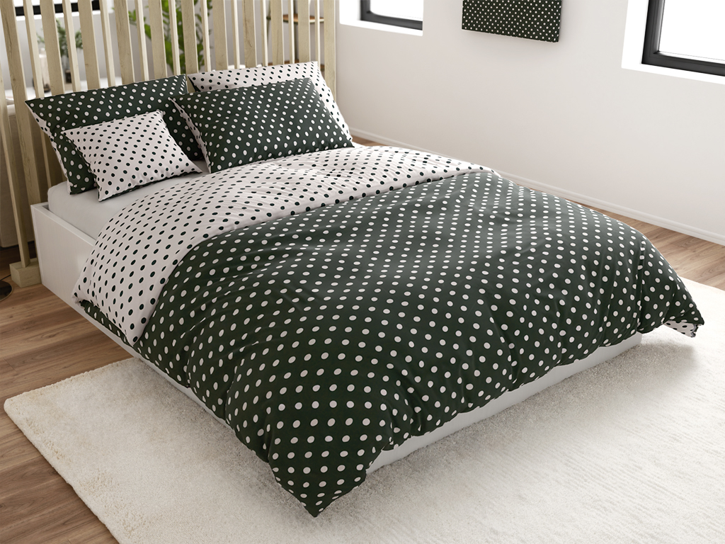 Bavlněné povlečení COLAM GREY šedé hotelová kapsa Rozměr povlečení: 70 x 90 cm | 140 x 200 cm