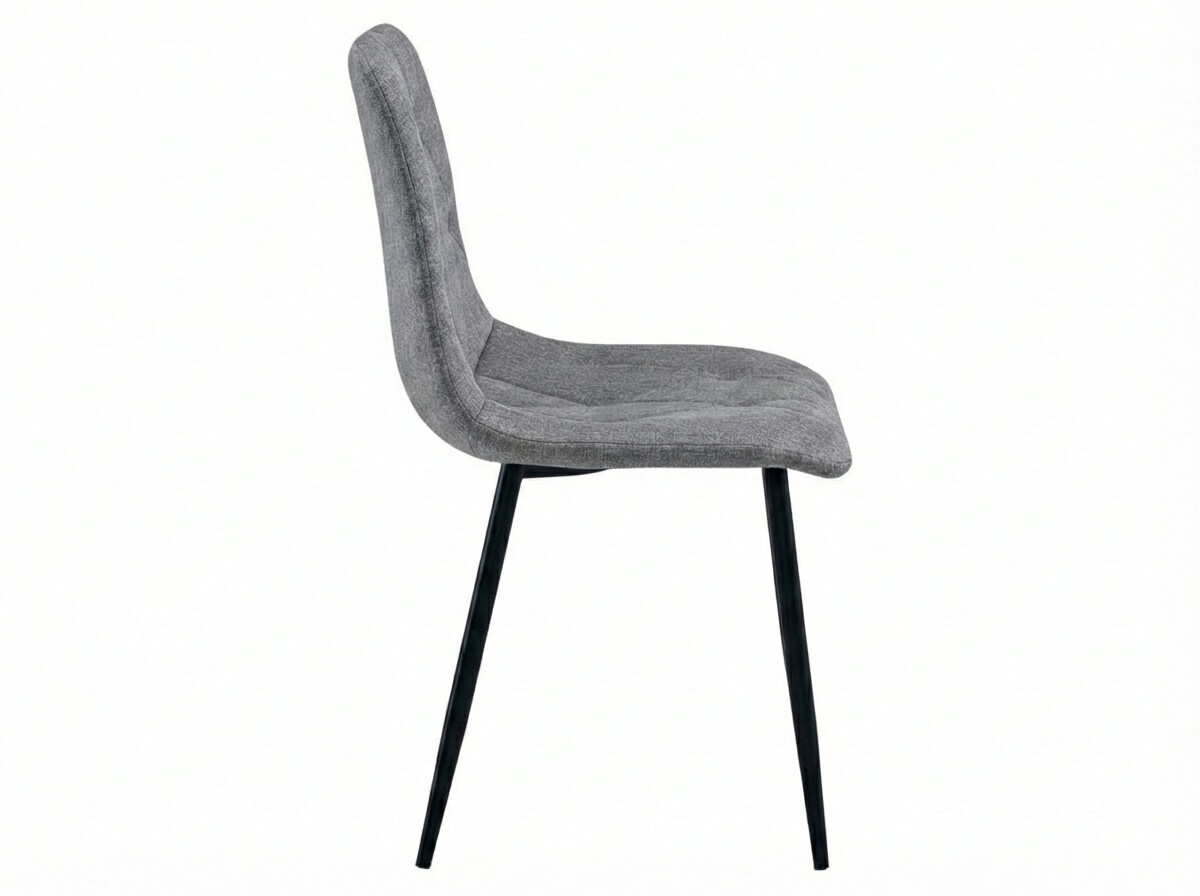 Šedá židle LIBRA PLATINUM GREY s černými nohami (obrázek 4)