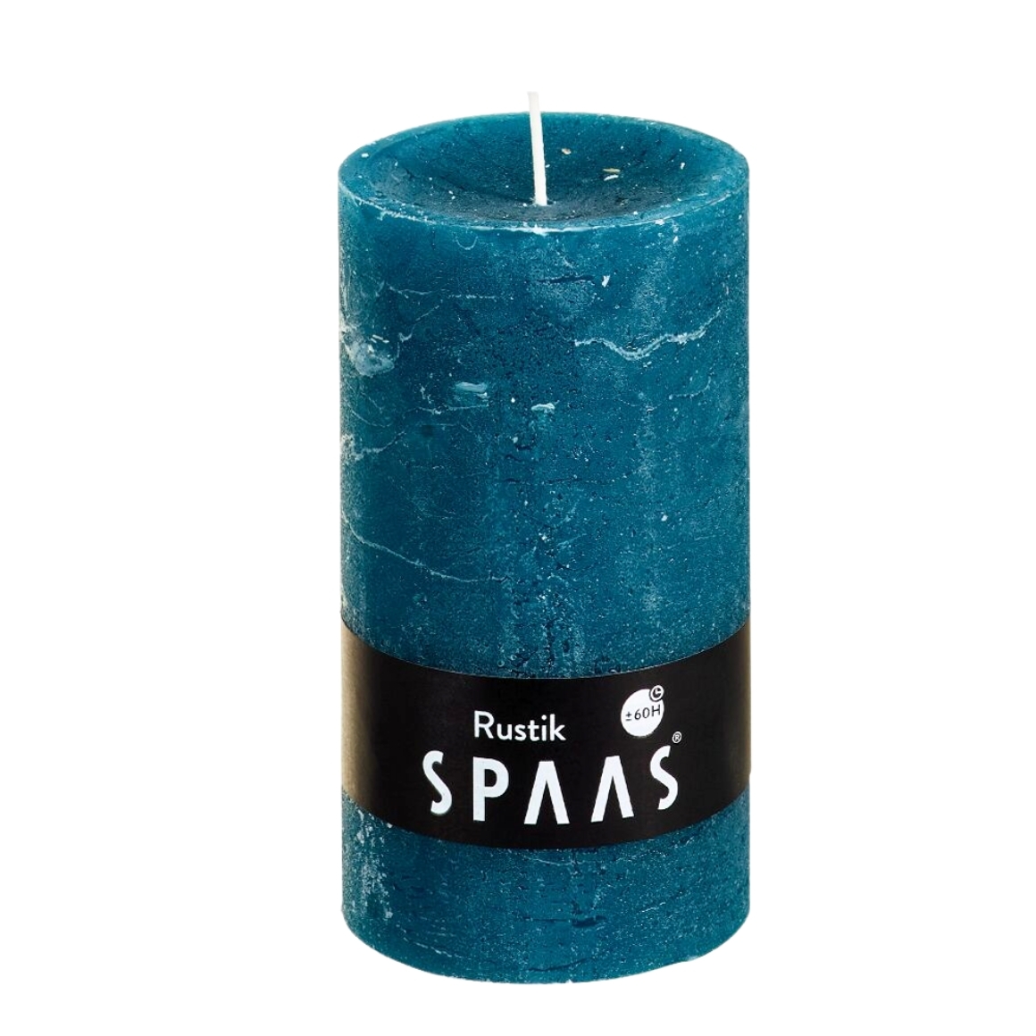 Levně Sloupová svíčka SPAAS RUSTIK 13 cm modrá