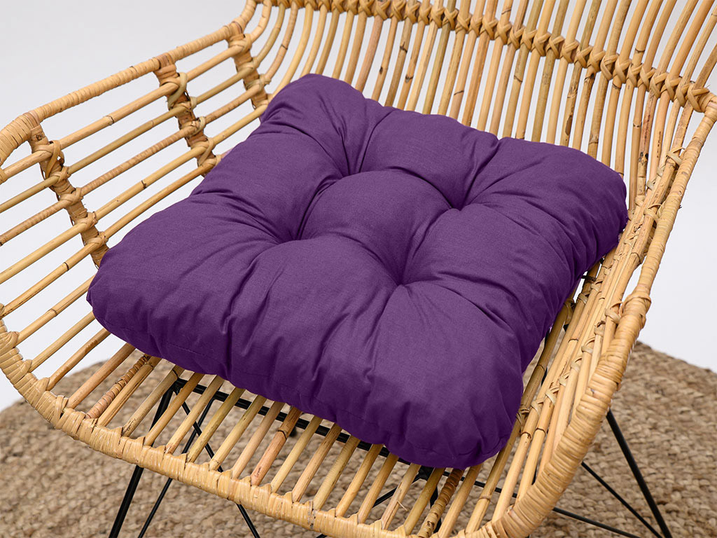 Podsedák na židli Soft fialový, 39x36 cm, kuchyňský podsedák na židli
