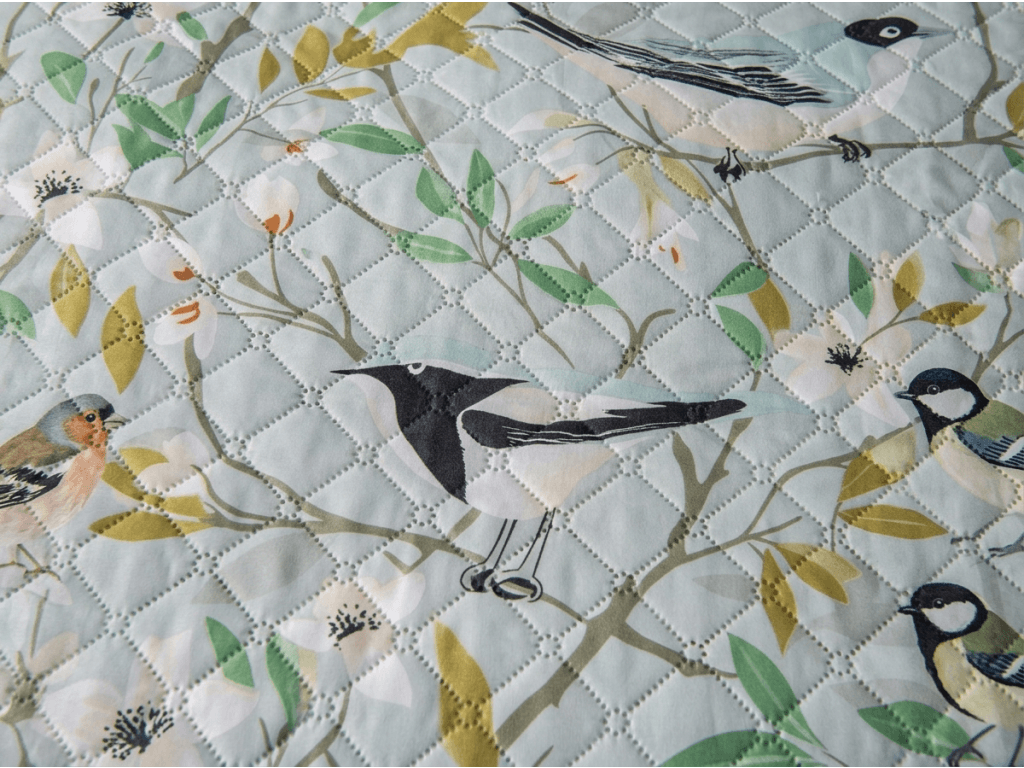 Přehoz na postel FLORIBIRD, zelený Rozměr: 220 x 240 cm (obrázek 5)