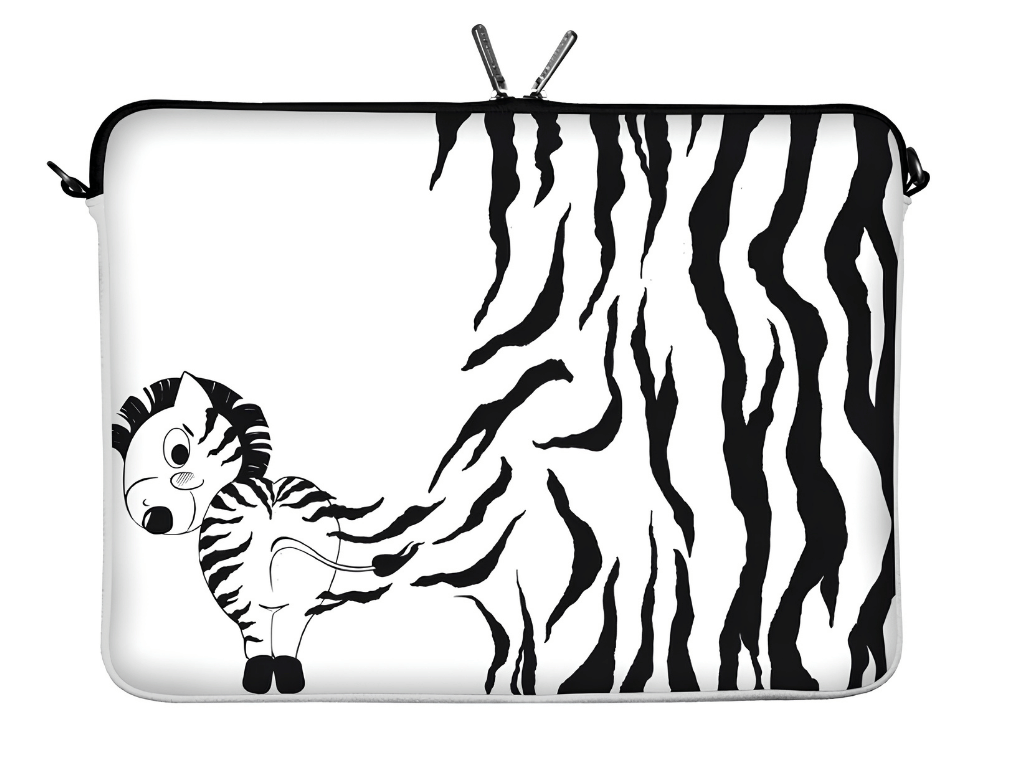 Obal na notebook 10.2" ZEBRA, bílý