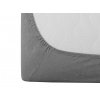 EXCLUSIVE jersey prostěradlo 160x200 světle šedé – 100% bavlna
