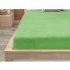 Prostěradlo mikroplyš 90x200 cm zelené pro jednolůžko