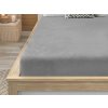 Prostěradlo mikroplyš 90x200 cm světle šedé pro jednolůžko
