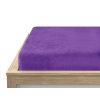 Hebké prostěradlo mikroplyš fialové 180x200 cm s napínací gumou