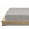 Luxusní froté prostěradlo EXCLUSIVE světle šedé 200x220 cm s gumičkou