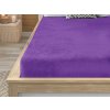 Prostěradlo mikroplyš 90x200 cm fialové pro jednolůžko