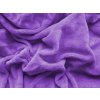 Prostěradlo mikroplyš 90x200 cm fialové s hebkým povrchem