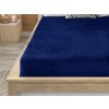 Prostěradlo mikroplyš 90x200 cm tmavě modré pro jednolůžko