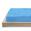 Hebké prostěradlo mikroplyš světle modré 180x200 cm s napínací gumou