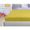 Froté prostěradlo do postýlky žluté 60x120 cm