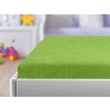 Zelené prostěradlo froté 70x140 cm pro dětskou postýlku