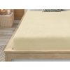 Prostěradlo mikroplyš 90x200 cm krémové pro jednolůžko