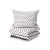 Povlečení Colam šedé – moderní design s puntíky v obráceném kontrastu