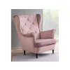 LADY VELVET TV křeslo – ušák v odstínu starorůžová